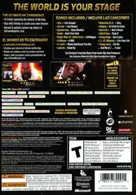 Def Jam Rapstar (USA) box cover back